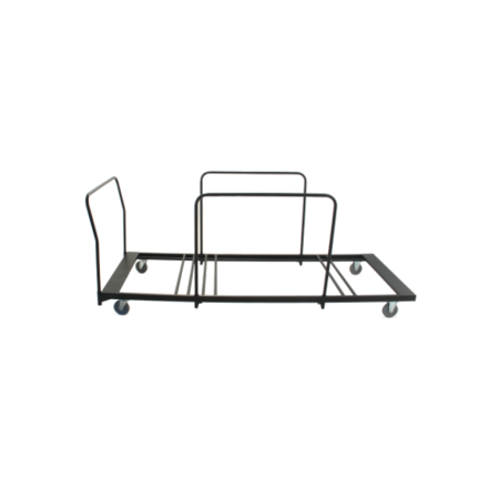 MITYLITE Table Cart, Holds (10) 60 In. Long Tables CRT18-60EBLK2